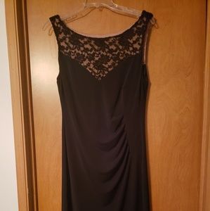 Connected apparel black dress sz 10